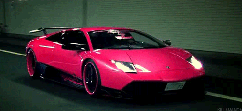 Pink Car GIF