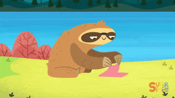 sloth folding GIF by Super Simple