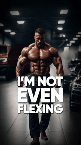 Flexing Pumped Up GIF by Sealed With A GIF