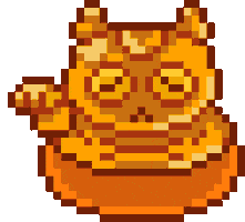 Pixel Art Cute Cat Sticker