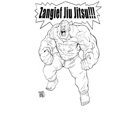 Zangief Jiu Jitsu Sticker