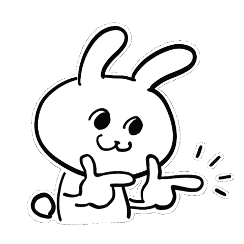 Luna うさぎ Sticker