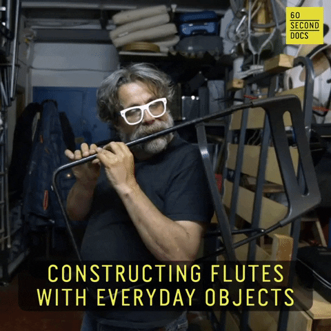 Chair Flute GIF by 60 Second Docs