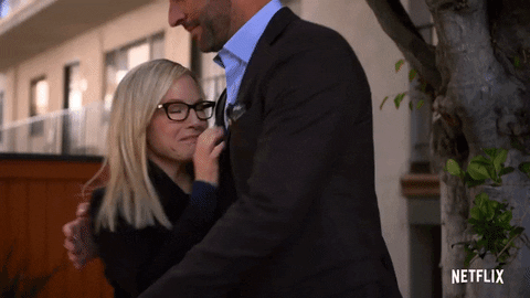 Linda Martin Hug GIF by Lucifer - Find &amp; Share on GIPHY