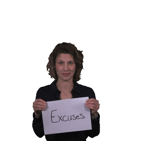 No Excuses Sticker by myfoodcoach