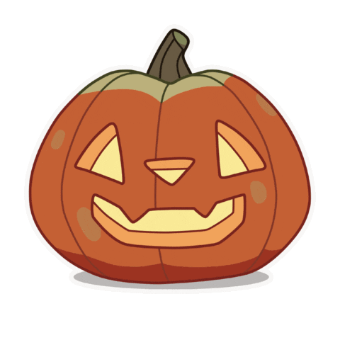 Halloween Pumpkin Sticker by Bluey