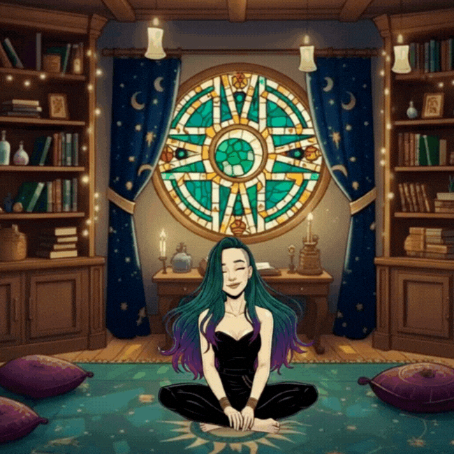 Meditate Breathe GIF by Graphic Delancey