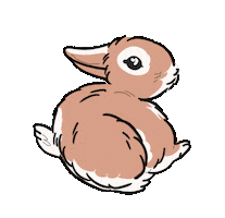 Bunny Tripping Sticker
