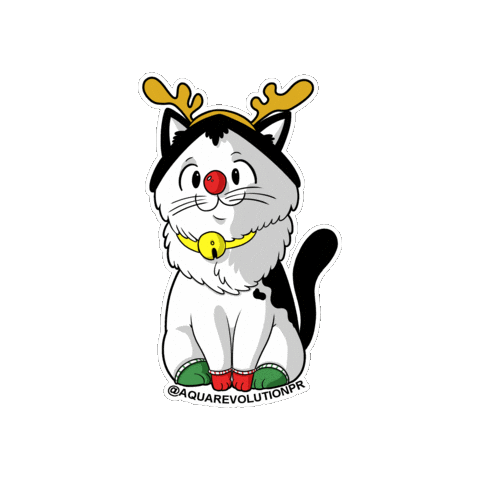 Christmas Pet Sticker by Aqua Revolution