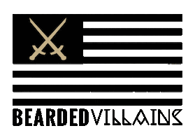 Flag Beard Sticker by BEARDED VILLAINS