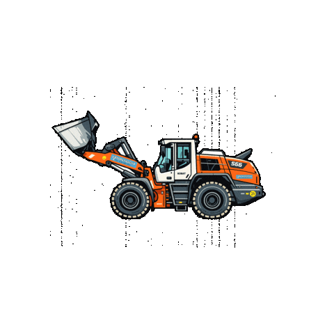 Orange Baustelle Sticker by Pontiggia