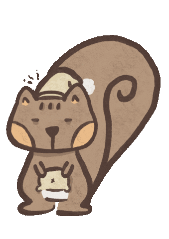 Luna Squirrel Sticker