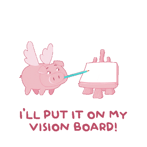 Flying Pig Sticker by PositivelyPigasus