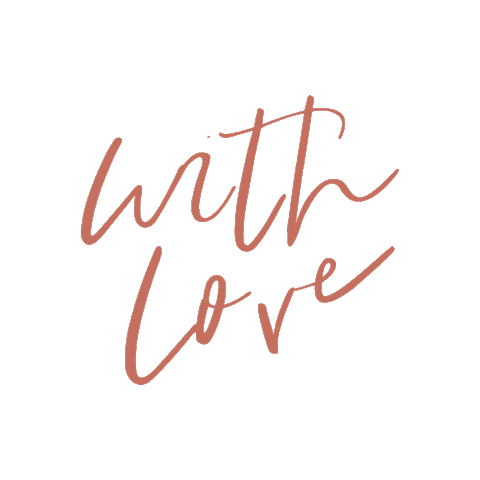 With Love Lettering Sticker