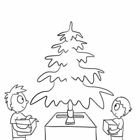 Christmas Tree GIF by BBB illustration