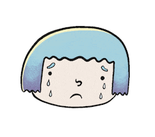 Sad Girl Sticker