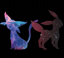 heidineko space pokemon umbreon espeon GIF