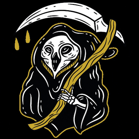 Canvasdesigncompany logo design death owl GIF