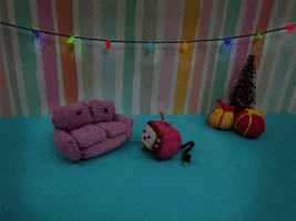 At Home Christmas GIF by Mochimochiland