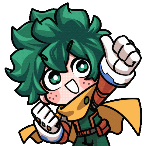 Izuku Midoriya Thumbs Up Sticker