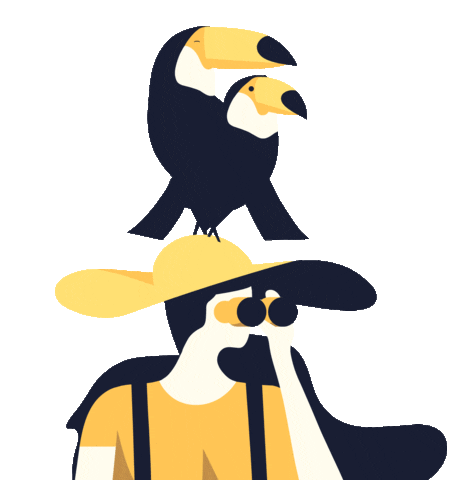 Illustration Toucan Sticker by Handsome Frank
