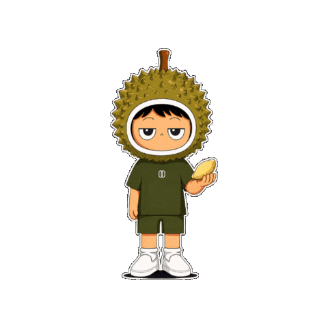 Durian Sticker by Fiziwoo