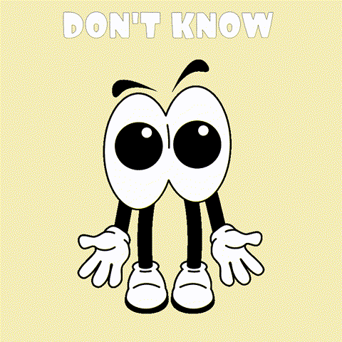 No Idea Shrug GIF