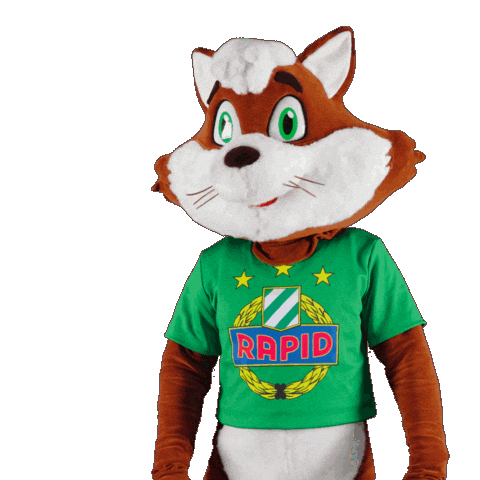 Rapid Wien Fox Sticker by SK Rapid