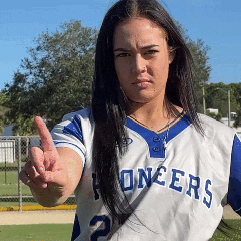 irsctheriver softball finger wag dont miss it indian river state college GIF