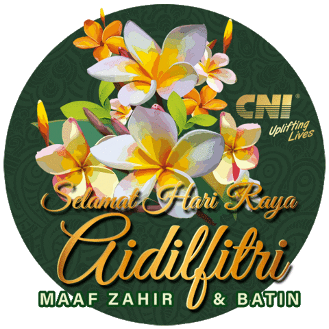 Hari Raya Flower Sticker by CNI