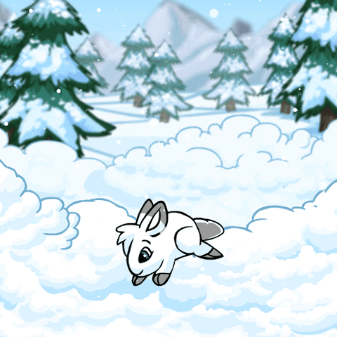 Jumping Snow Day GIF by Neopets
