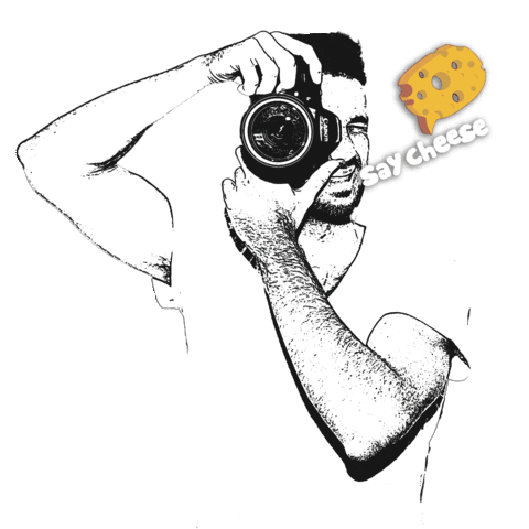 Cheese Shooting Sticker by Vittorio La Fata