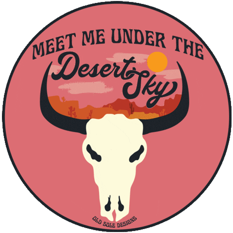 Farm Animals Desert Sticker by Old Sole Designs
