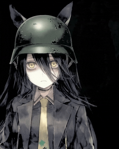 Scared Thousand Yard Stare GIF