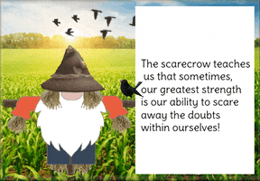 Gnome Scarecrow GIF