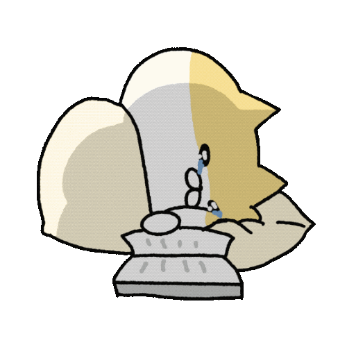 Cry Study Sticker
