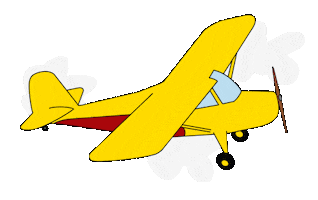 Airplane Flying Sticker