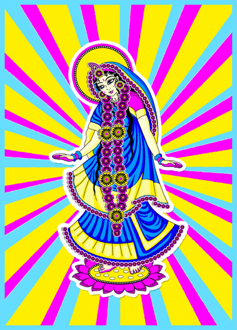 GundicaArt happy india colorful holi GIF