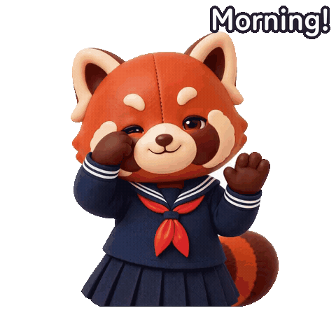 English Morning Sticker by LazyingArt · Aya & Lala