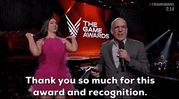 Thank You So Much For This Award And Recognition GIF by The Game Awards