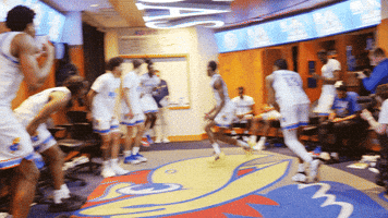 Kansas Basketball Rock GIF by Kansas Athletics