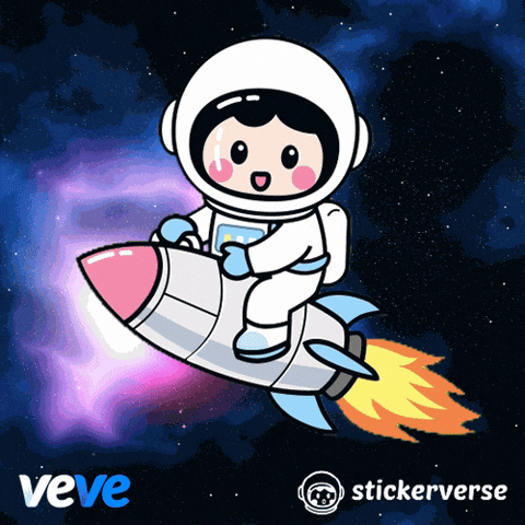 Flying To The Moon GIF by VeVe