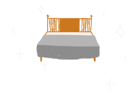 Bed Bedroom Sticker by Indolinen