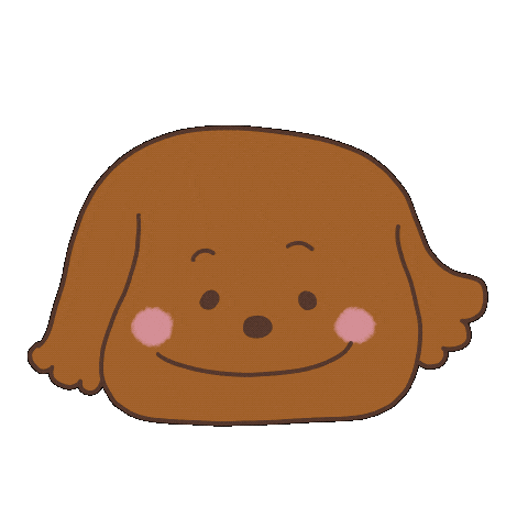 Dog 笑 Sticker by Illustrator.aki