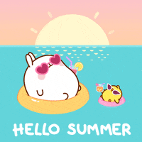 Chilling Summer Solstice GIF by Molang
