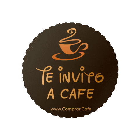 Coffee Te Invito Sticker by Comprar Café
