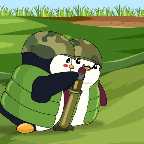Fire In The Hole Oops GIF by Pudgy Penguins