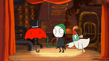 I Did It Thank You GIF by Sarah & Duck