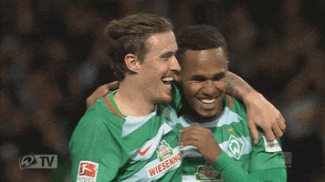 kruse #gebre-selassi #jubel #werder #schalke GIF by SV Werder Bremen