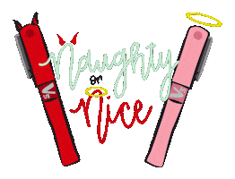 Naughty Or Nice Christmas Sticker by Pilotpensg